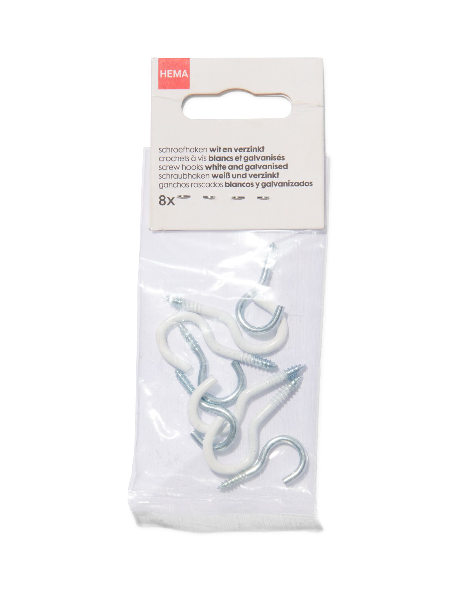 8 crochets &agrave; vis - 81040100 - HEMA