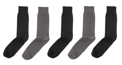 5er-Pack Herren-Socken graumeliert graumeliert - 1000001515 - HEMA