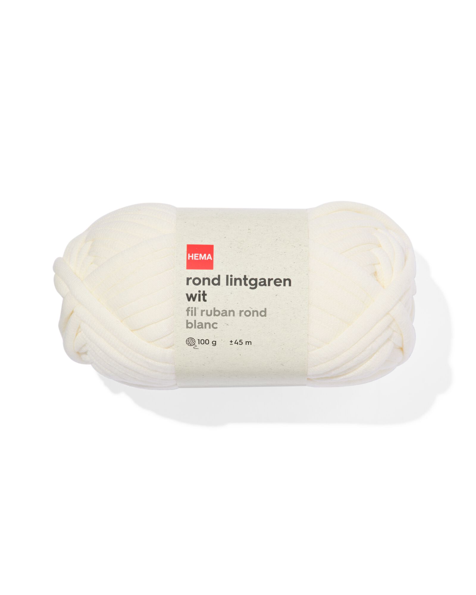 rond lintgaren wit 100gram 45meter - 60760079 - HEMA