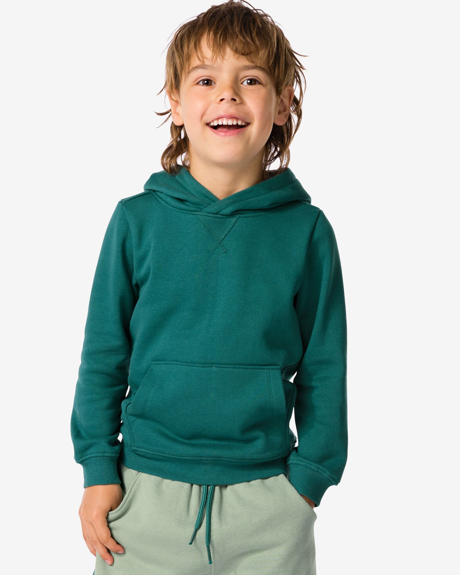 sweat à capuche vert - 30787303GREEN - HEMA