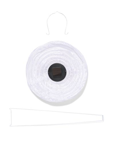 Solarbetriebene Laterne, oval, 28 &times; 40 cm, wei&szlig; - 41800257 - HEMA