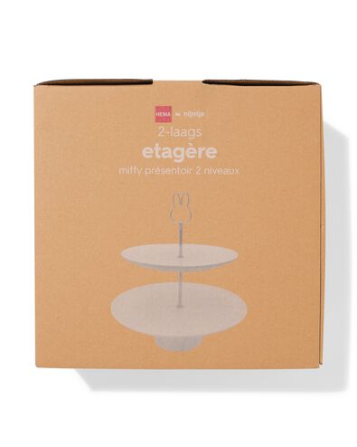 pr&eacute;sentoir &agrave; g&acirc;teaux &agrave; &eacute;tages Miffy 28,5 cm en c&eacute;ramique &agrave; 2 niveaux - 60410290 - HEMA
