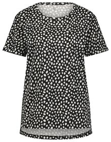 Damen-T-Shirt Zita, Punkte schwarz schwarz - 1000027539 - HEMA