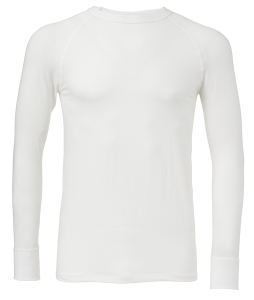 t-shirt thermique homme blanc blanc - 1000000963 - HEMA