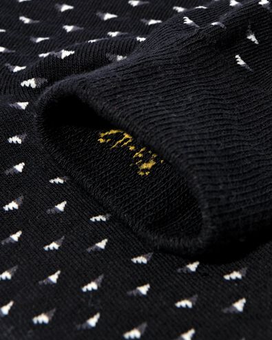 chaussettes imprimé graphique homme - 5 paires noir noir - 4100130BLACK - HEMA