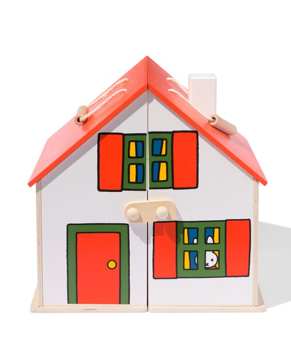 nijntje poppenhuis 30x33x30cm hout - 60410009 - HEMA