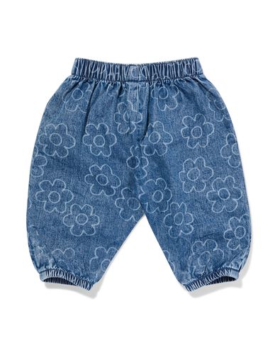 Babyjeans, Blumen jeansfarben - 33078660DENIM - HEMA