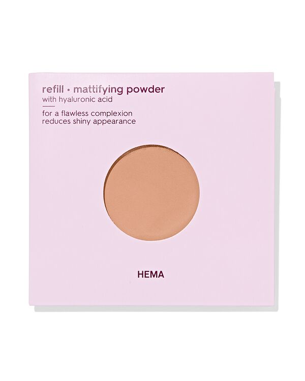 recharge poudre matifiante 20 warm honey - 11290413 - HEMA