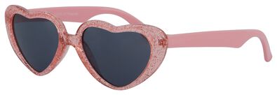 kinder zonnebril hartjes glitter roze - 12500190 - HEMA
