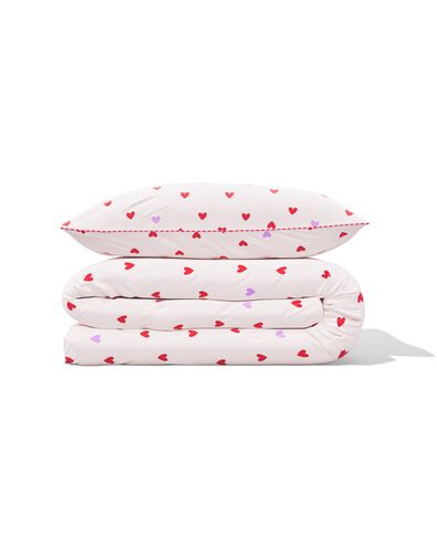 Kinderbettbezug 140 &times; 200 cm, weiche Baumwolle, Herzen - 5700263 - HEMA