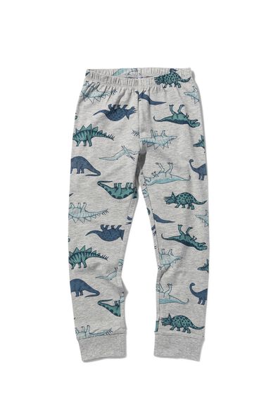 pyjama enfant dinosaure gris chiné - 1000028398 - HEMA
