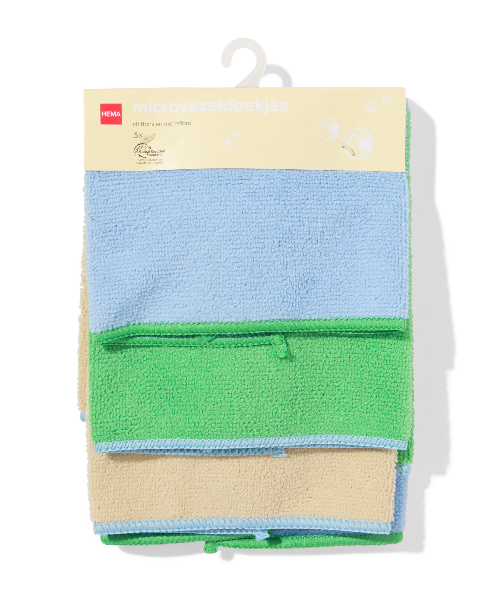 microvezeldoekjes set -  3 stuks - 20500215 - HEMA