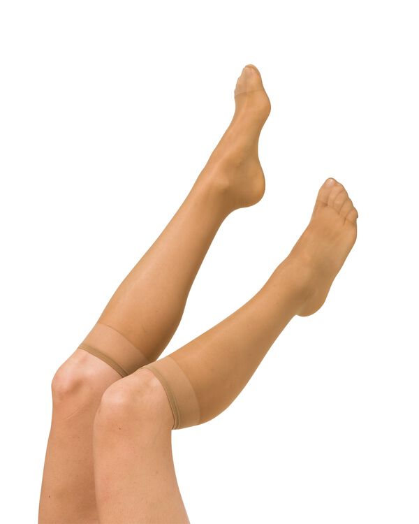 3 paires de mi-bas brillants 20 deniers naturel naturel - 1000000765 - HEMA