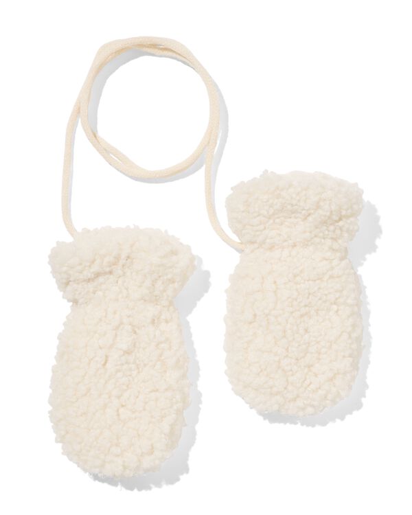 moufles b&eacute;b&eacute; blanc blanc - 33200290WHITE - HEMA