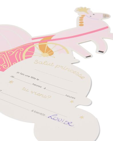 Einladungskarten Prinzessin &ndash; 8 St&uuml;ck - 14250392 - HEMA