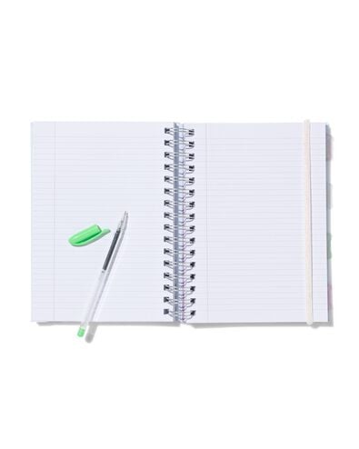 cahier &agrave; spirale 4-en-1 A5 lignes - 14102215 - HEMA