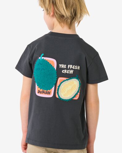 t-shirt enfant fruit gris fonc&eacute; gris fonc&eacute; - 30716601DARKGREY - HEMA
