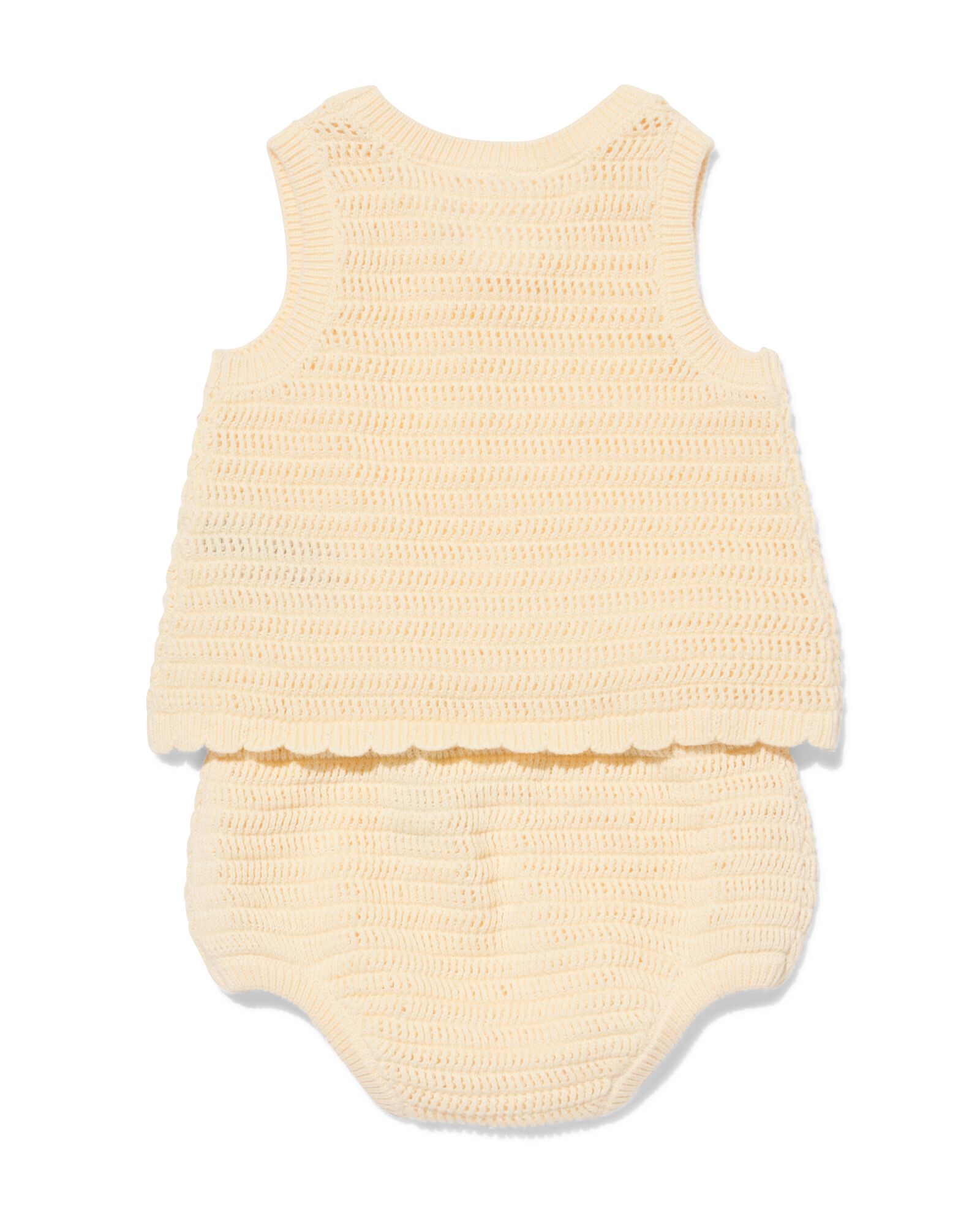 newborn kledingset fijngebreid ecru ecru - 33451620ECRU - HEMA