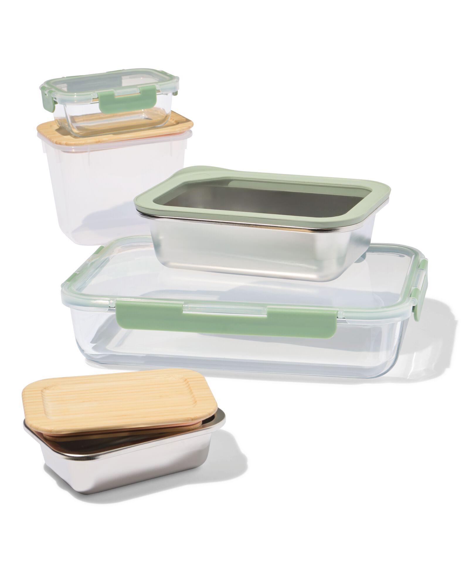 bo&icirc;te de conservation alimentaire et couvercle pick & mix plastique - L (3100 ml) mix - 80810511 - HEMA
