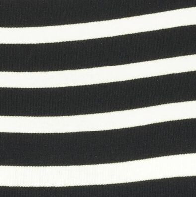 t-shirt femme col bateau noir/blanc - 1000021008 - HEMA