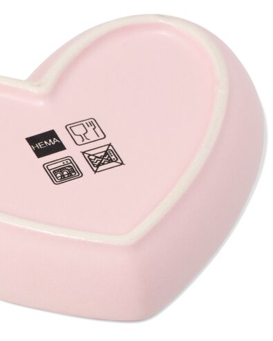 plat c&oelig;ur c&eacute;ramique rose - 61100260 - HEMA