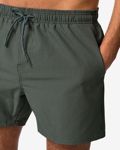 Herrenbadehose Pieter, Seersucker dunkelgr&uuml;n dunkelgr&uuml;n - 22100190DARKGREEN - HEMA