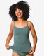 débardeur femme sans coutures micro vert XL - 19650490 - HEMA