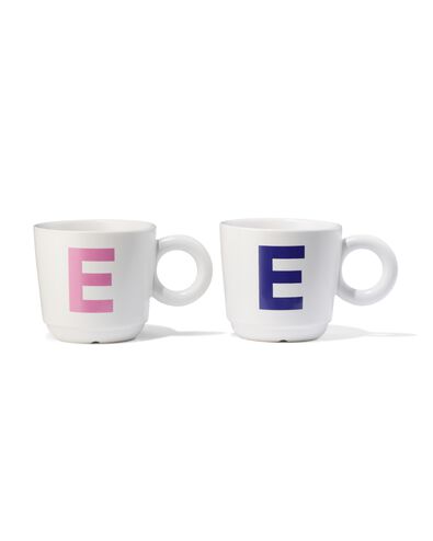 mug 280ml lettre E - 61130404 - HEMA