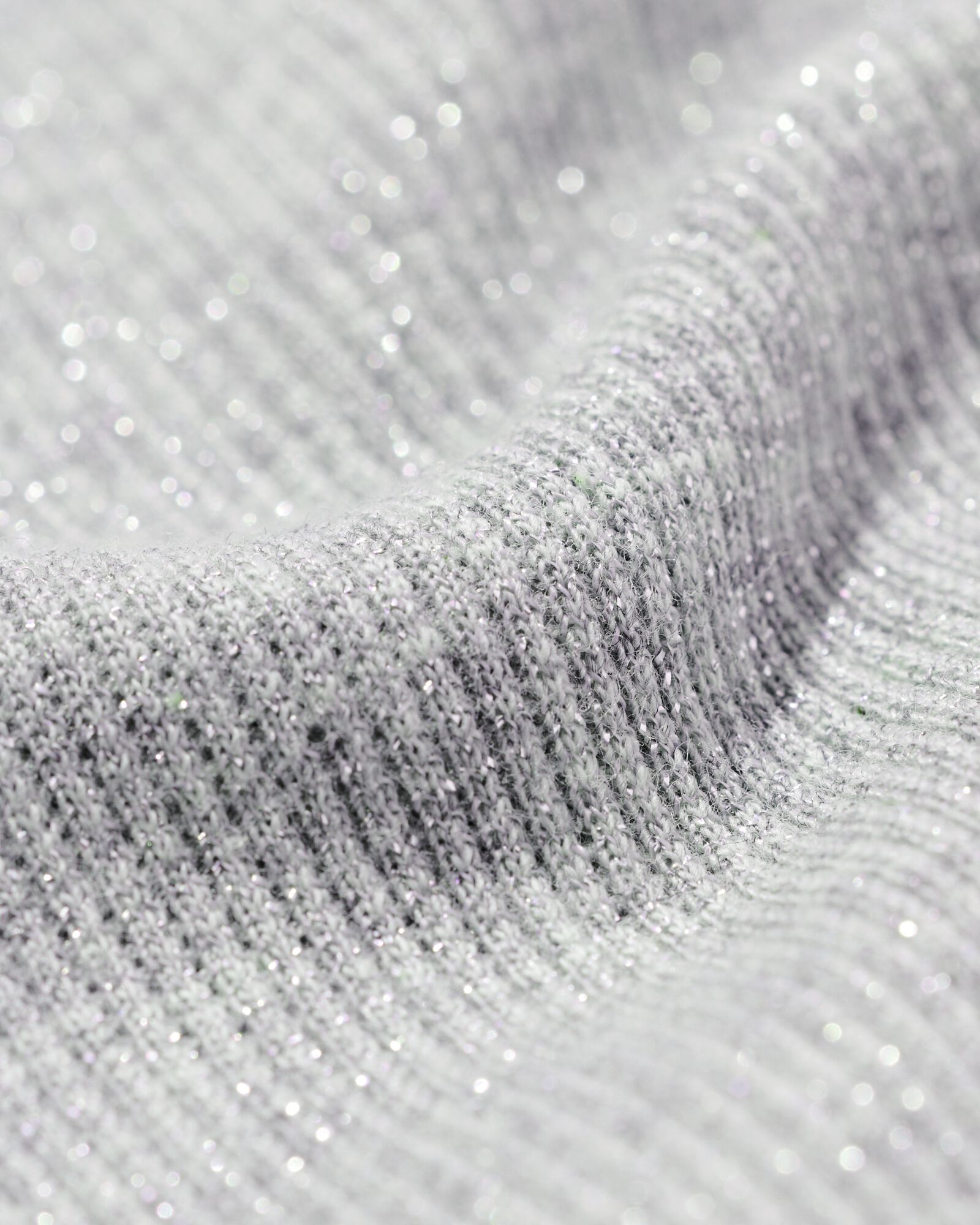 Kinderoberteil aus Rippstoff mit Glitzer silber silber - 30826706SILVER - HEMA