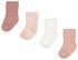 4 paires de chaussettes bébé côtelées rose 24-30 m - 4723220 - HEMA