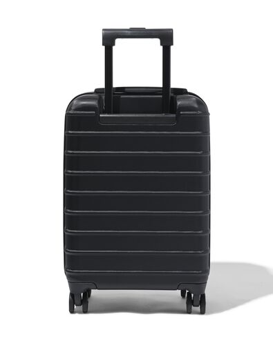 valise avec poche frontale ABS 35x25x55 noir - 18630024 - HEMA