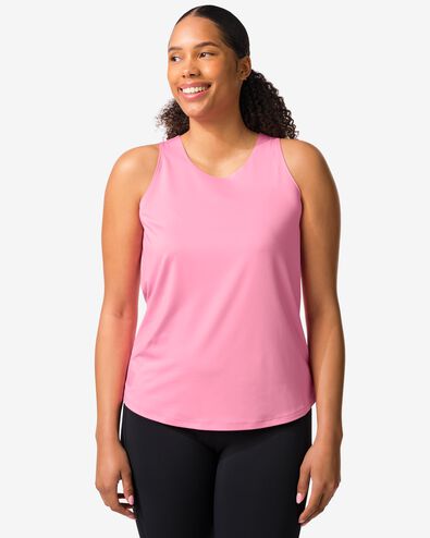 dames sportsinglet loose fit roze roze - 36000517PINK - HEMA