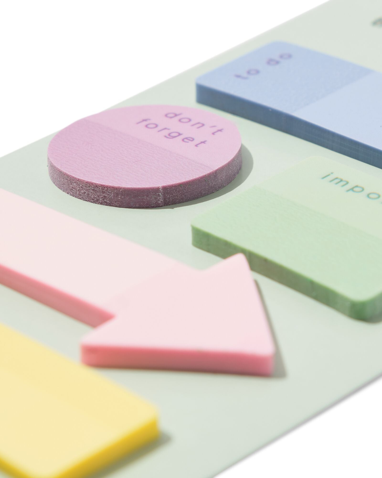 notitieblaadjes 7.5x14.5cm transparant - 5 stuks - 14103715 - HEMA