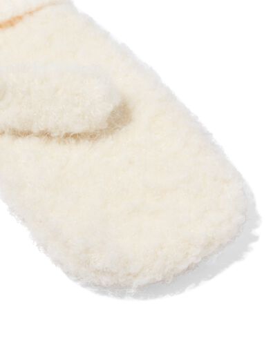 moufles enfant teddy blanc  beige beige - 16700220BEIGE - HEMA
