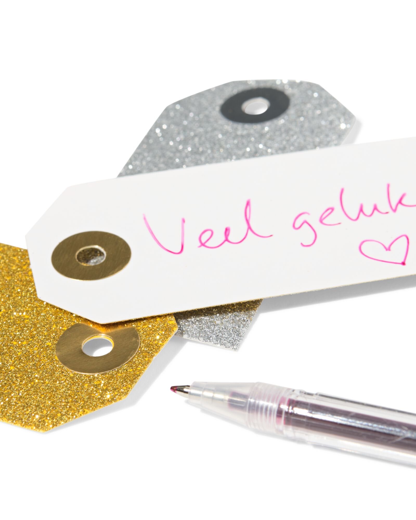 Geschenkanh&auml;nger Glitzer &ndash; 12 St&uuml;ck - 14710312 - HEMA