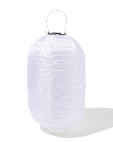 Solarbetriebene Laterne, oval, 28 &times; 40 cm, wei&szlig; - 41800257 - HEMA