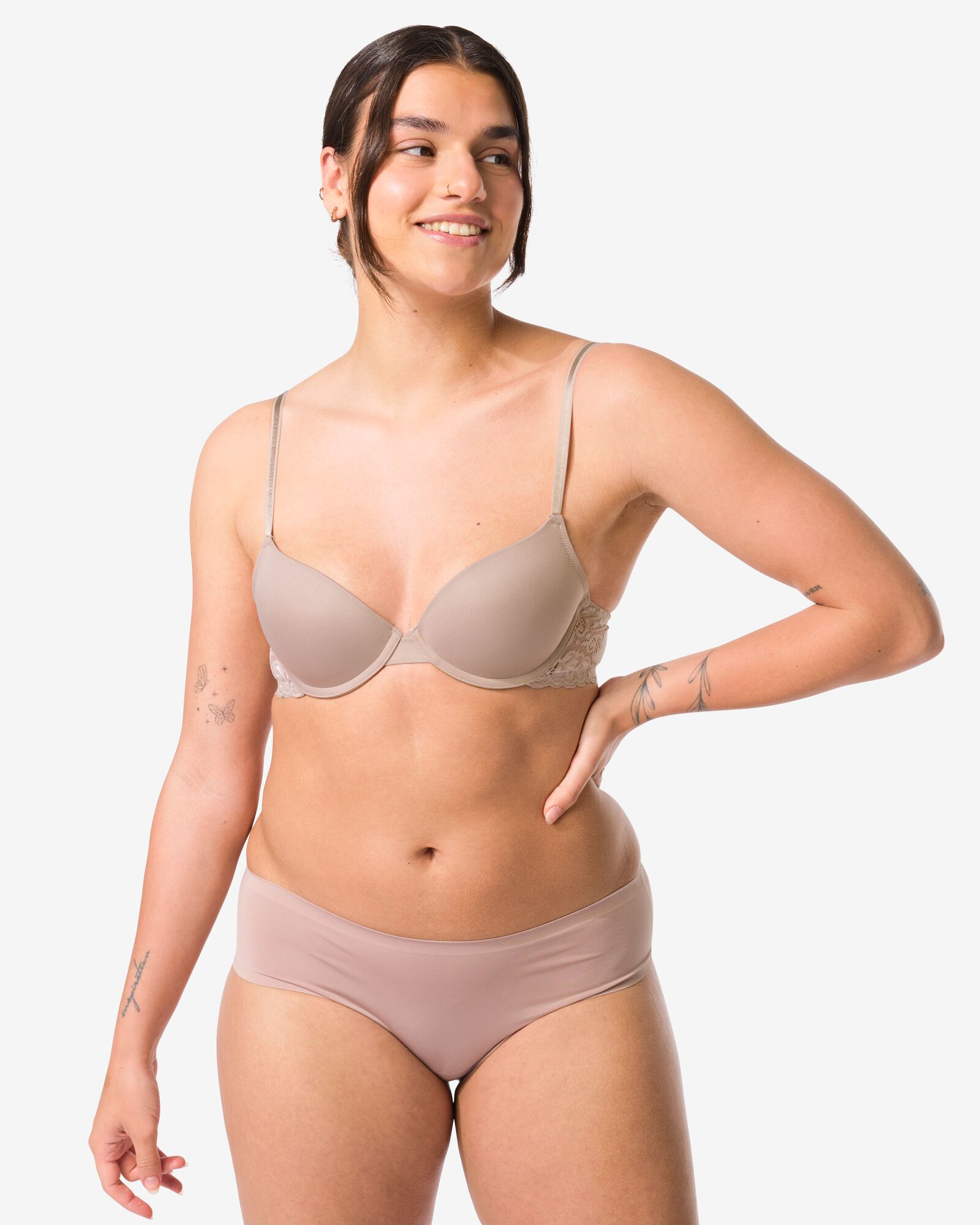 push-up bh met beugel beige - 21890075BEIGE - HEMA