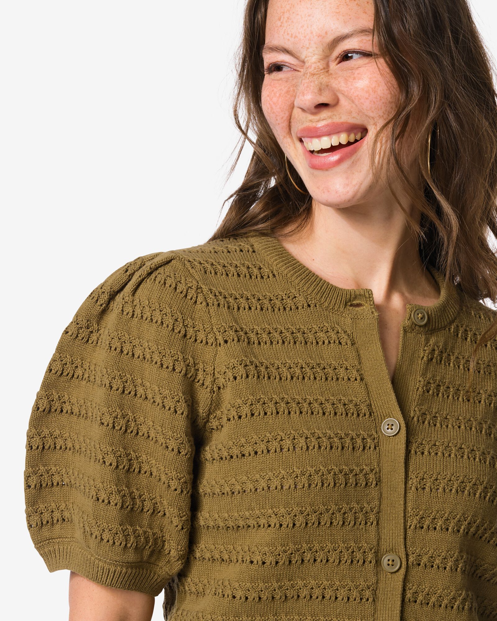 Damenjacke Fina, Feinstrick gr&uuml;n gr&uuml;n - 36207730GREEN - HEMA