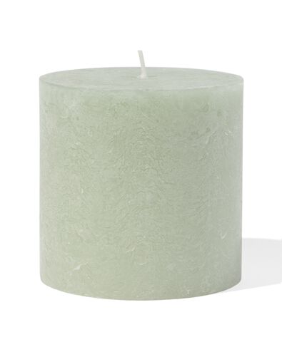 bougie rustique &Oslash;10x10 vert clair vert clair 10 x 10 - 13503169 - HEMA