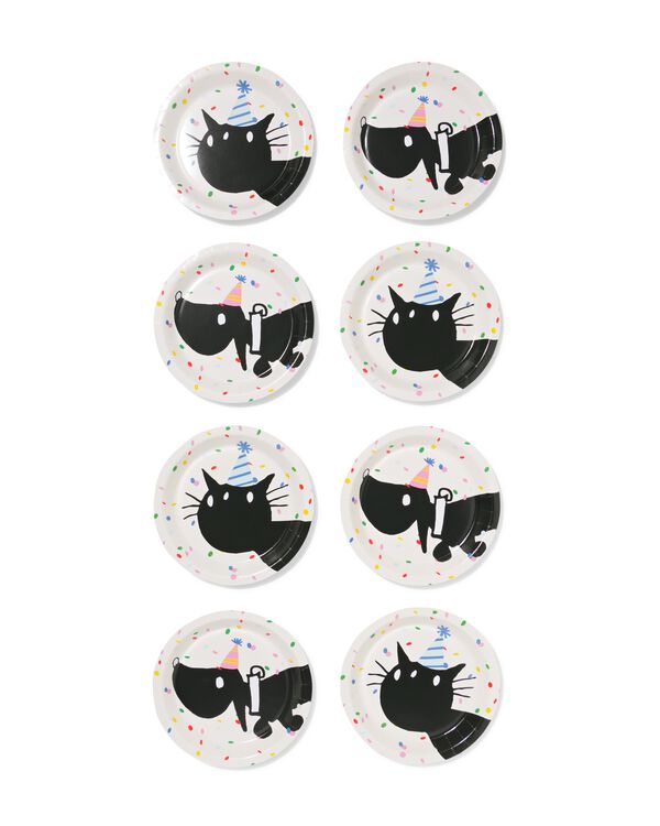 Takkie en Siepie gebaksbordjes ⌀17.5cm papier - 8 stuks - 14250411 - HEMA