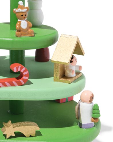 sapin de No&euml;l 13x23x13cm bois  - 25100378 - HEMA