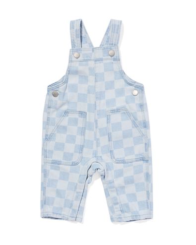 salopette b&eacute;b&eacute; &agrave; carreaux bleu clair - 33124170LIGHTBLUE - HEMA
