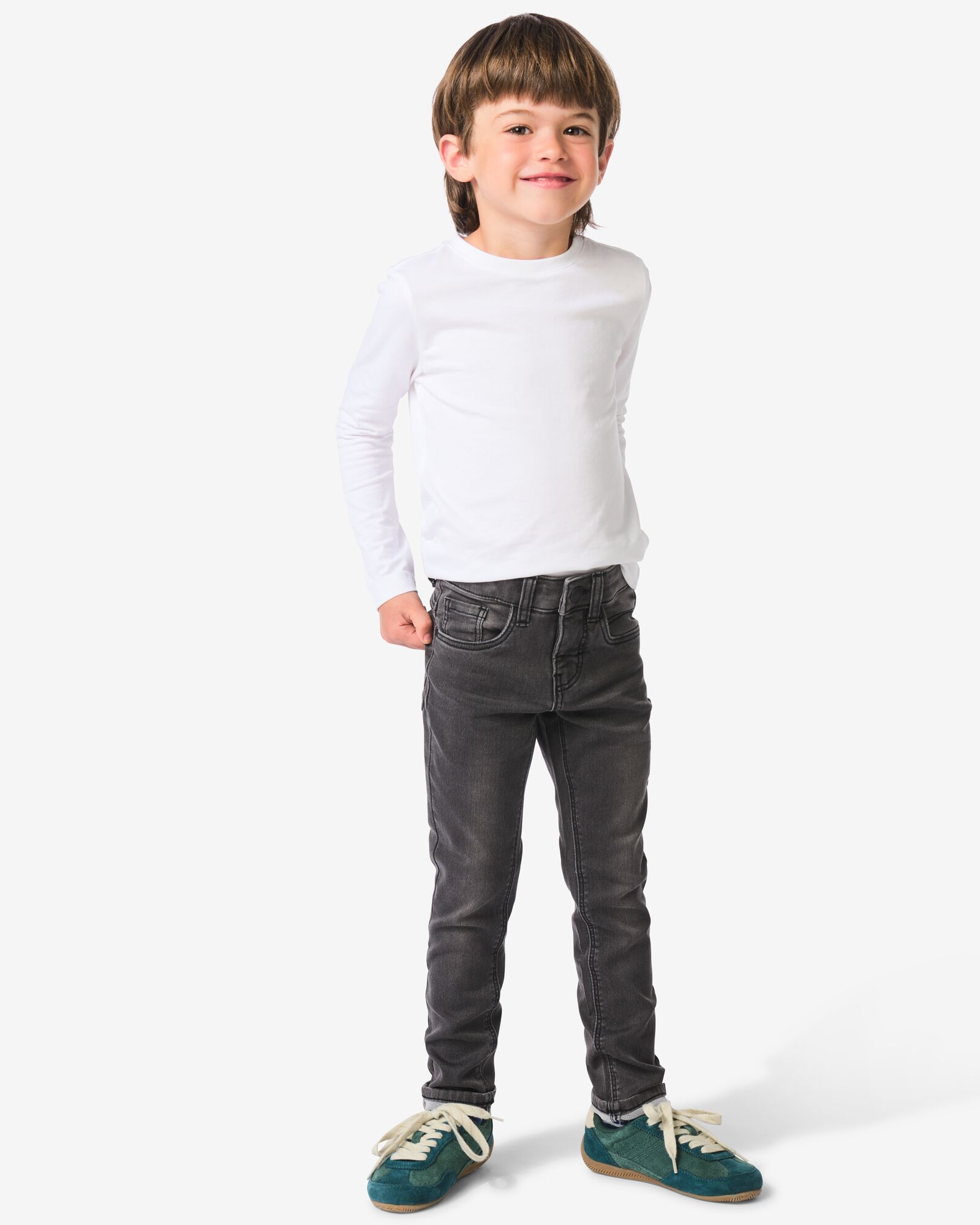 jog denim skinny enfant noir noir - 1000028288 - HEMA