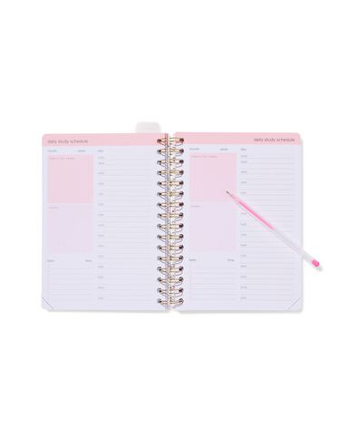 planificateur d'&eacute;tude 16,4x22,5cm fleurs - 14505662 - HEMA