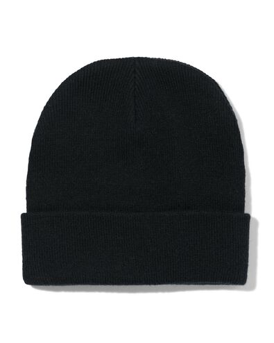 heren muts beanie zwart - 16520430 - HEMA