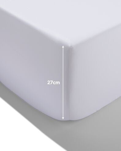 drap-housse satin 90x200 blanc - 5190089 - HEMA