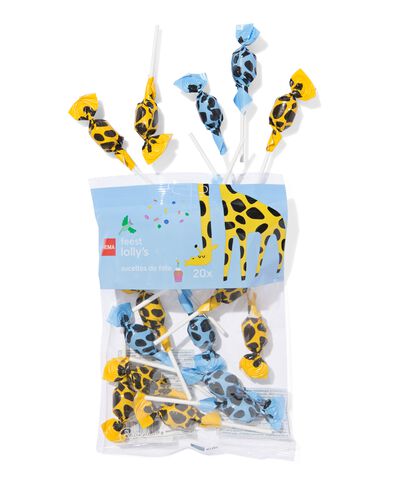20 sucettes safari au go&ucirc;t de fruits - 10200040 - HEMA