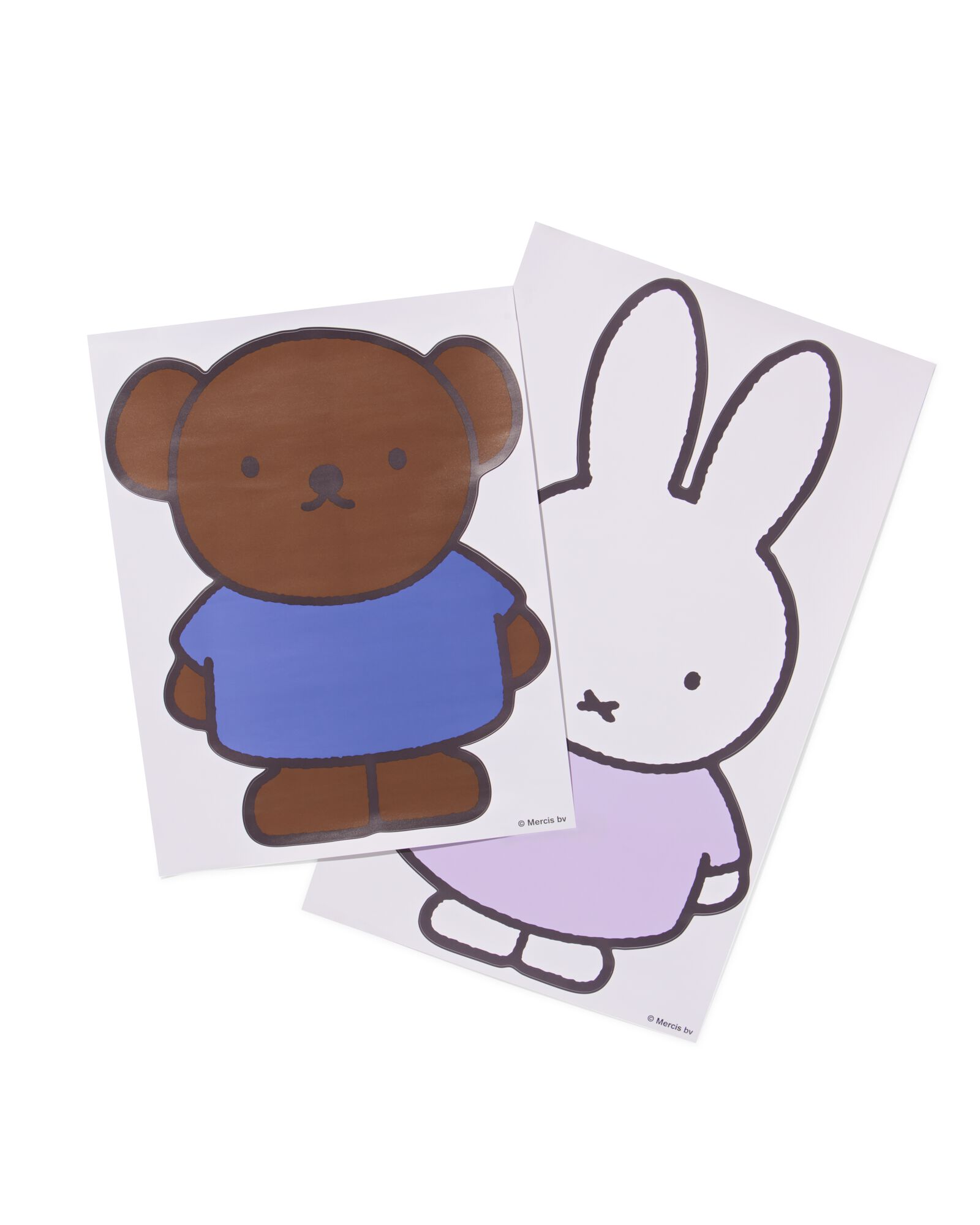 autocollants muraux Miffy XL - 2 pi&egrave;ces - 60410313 - HEMA