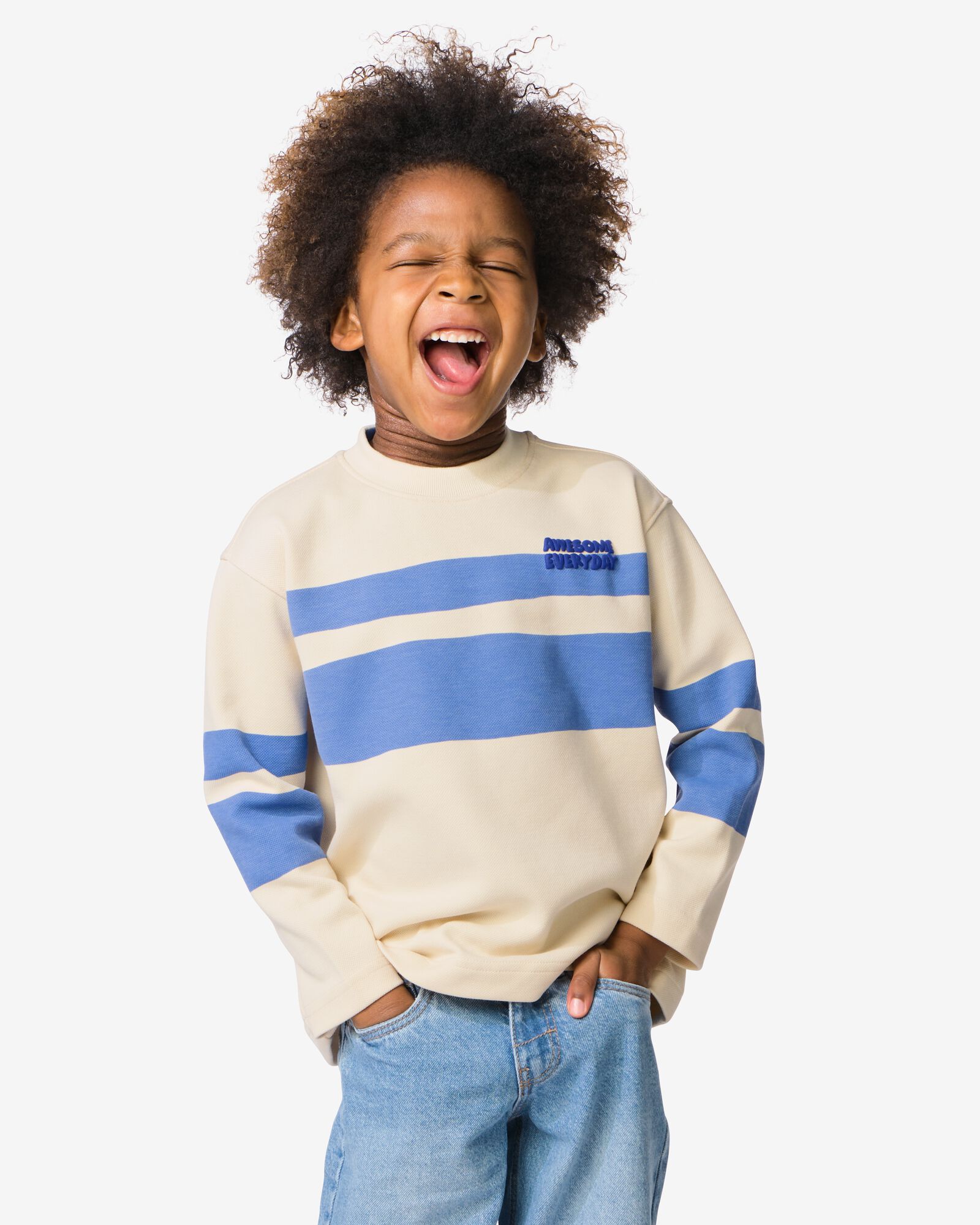 t-shirt enfant impression &eacute;cru - 30711103ECRU - HEMA