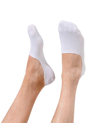 5 paires de socquettes pour sneakers homme blanc 39/42 - 4190846 - HEMA